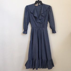 Vintage Cotton Ruffle Gunne Sax Prairie Dress